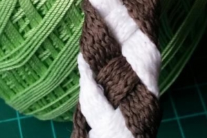 Плетем летний пояс из шнура